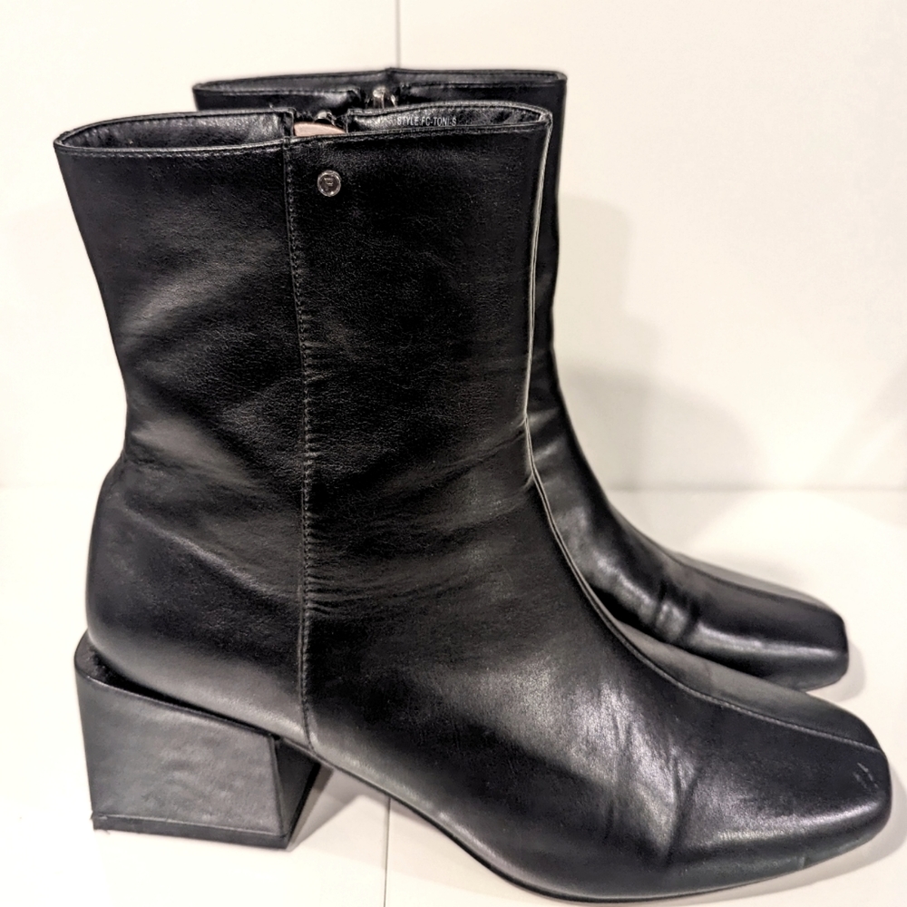 French Connection Block Heel Ankle Boots Women's Size 8.5
